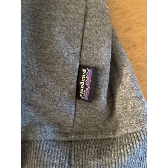 Patagonia Men's Pullover Gray Hoodie Pocket Size Large Uprisal Unisex L P6 logo - Picture 4 of 12